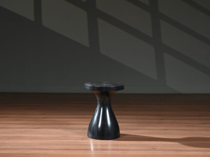 Black Marble End Table