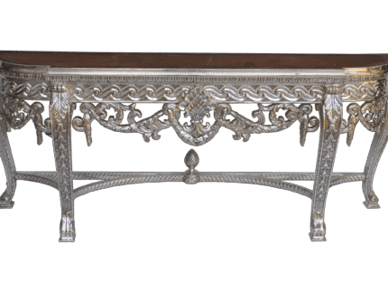 CON-786 modern silver console handmade luxury Dubai
