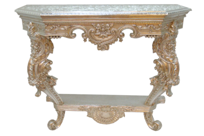 CON-822 luxury silver console handcrafted Signature Living Dubai