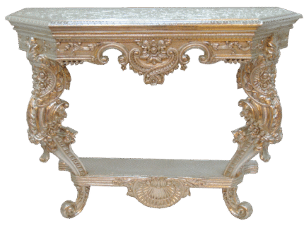 CON-822 luxury silver console handcrafted Signature Living Dubai