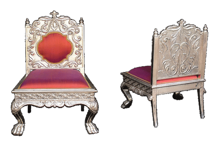 SC-0349 luxury silver chair handcrafted Signature Living Duba