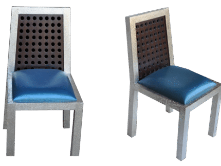 SC-725 modern luxury silver armchair Signature Living Dubai