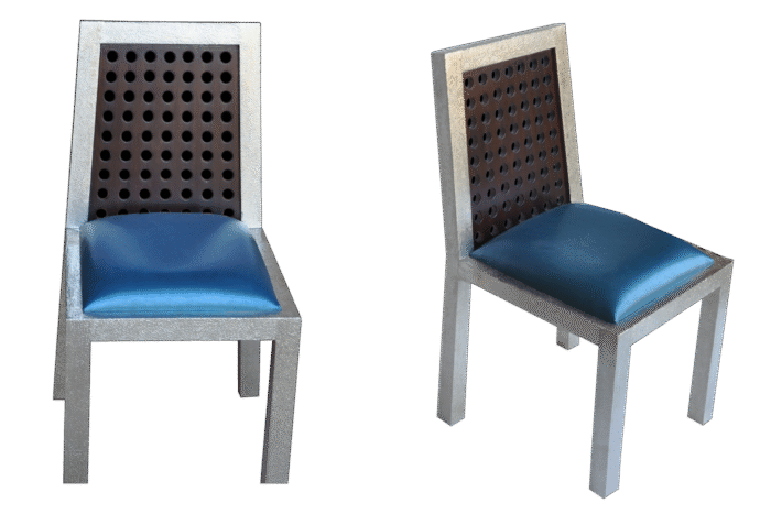 SC-725 modern luxury silver armchair Signature Living Dubai