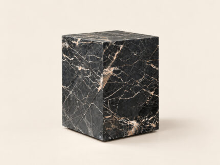 Marquina Stone Cube End Table