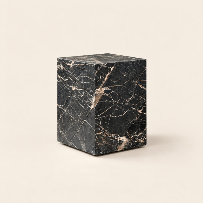 Marquina-Stone-Cube-End-Table-Studio