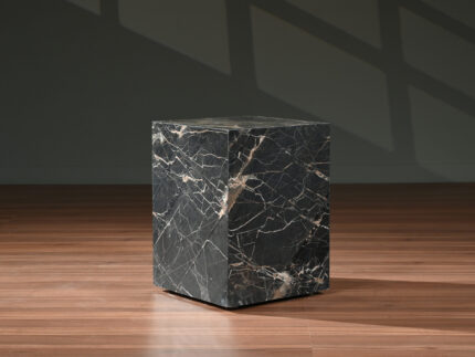 Marquina Stone Cube End Table