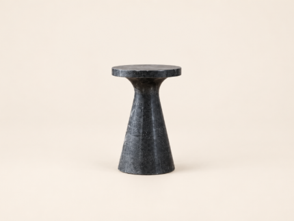 Black Marble End Table
