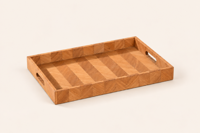 Natural Wood Inlay Tray