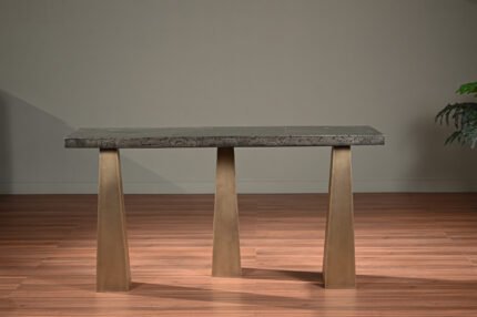 Pyrite Stone Top Console Table