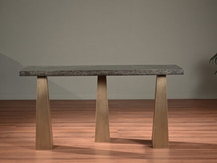 Pyrite Stone Top Console Table