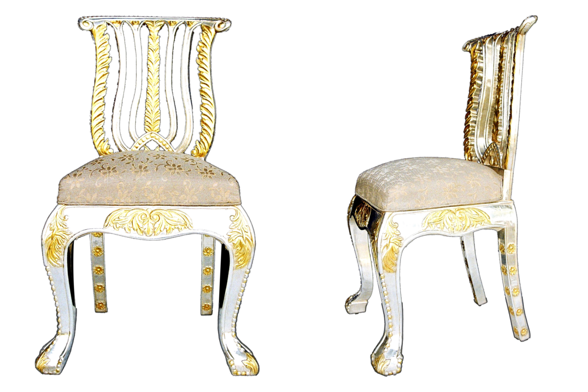 SC-350 silver throne chair palace collection Signature Living Dubai
