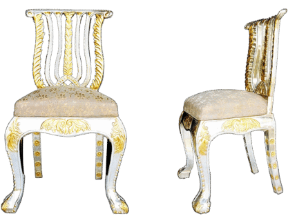 SC-350 silver throne chair palace collection Signature Living Dubai