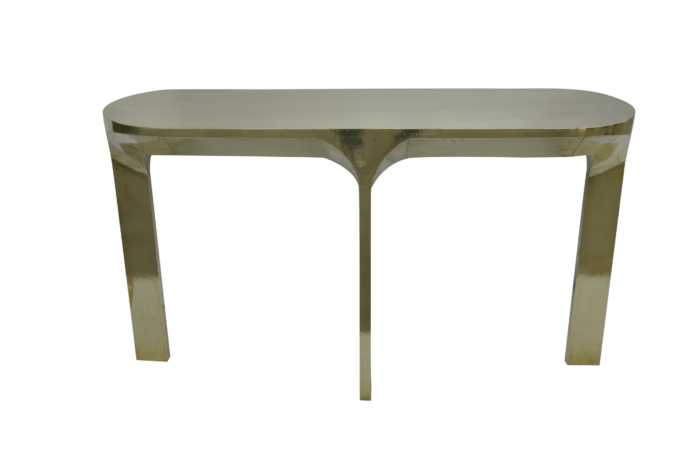 Brass Cladded Console Table