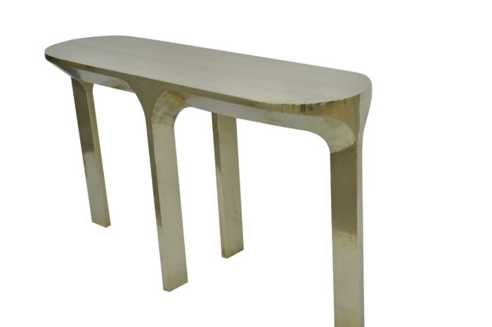 Brass Cladded Console Table