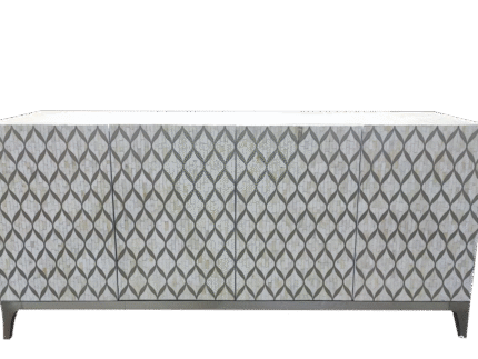 Bone and Metal Inlay Credenza