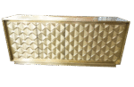 Modern gold sideboard with geometric patterns design