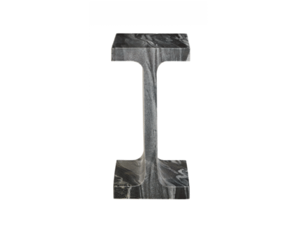 Black Marble End Table