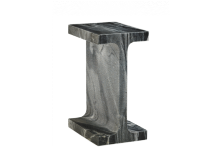 Black Marble End Table