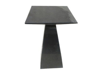 Black Stone End Table
