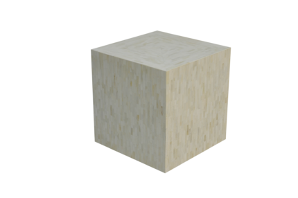 Bone Inlay End Table