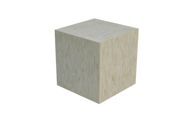 Bone Inlay End Table