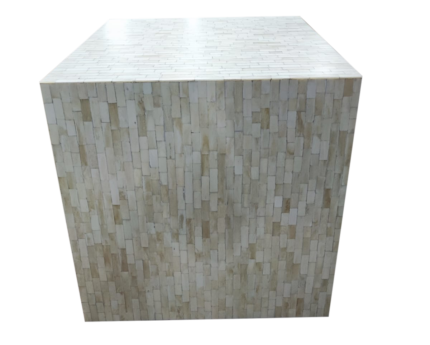 Bone Inlay End Table