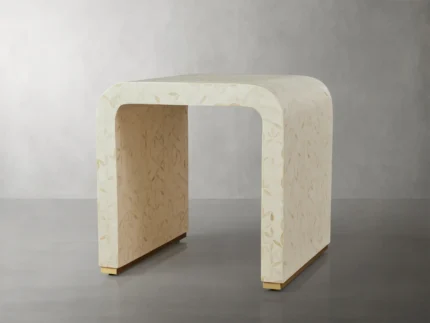 Bone Inlay End Table