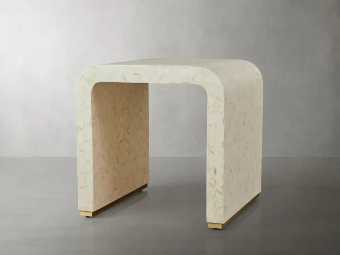 Bone Inlay End Table