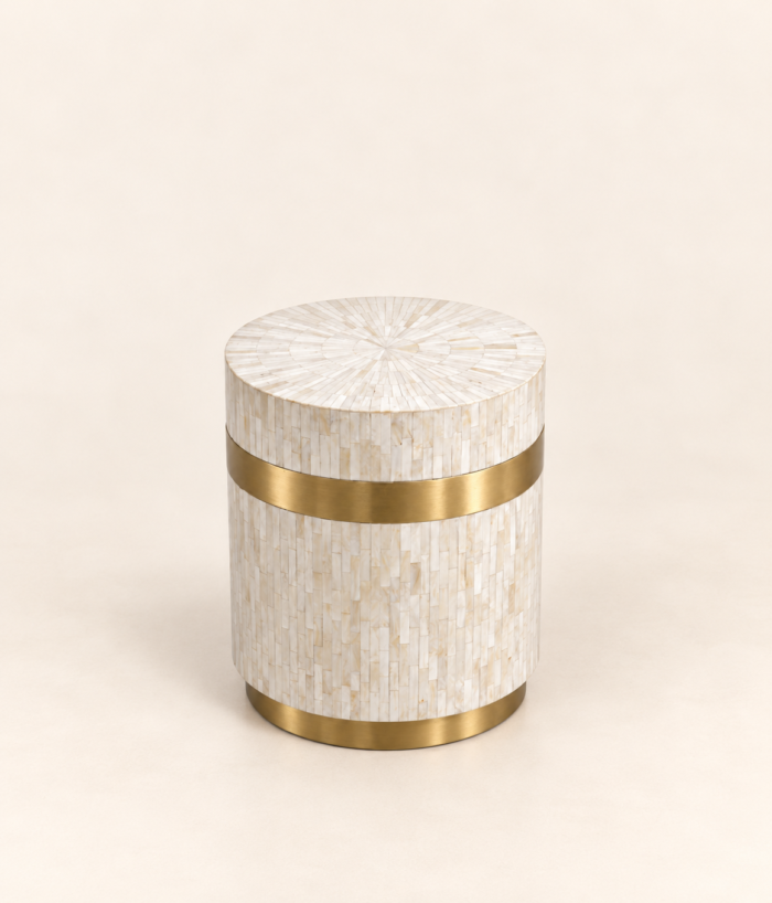 Bone Inlay Side Table