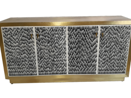 Modern cabinet with geometric black and white design by Signature Living