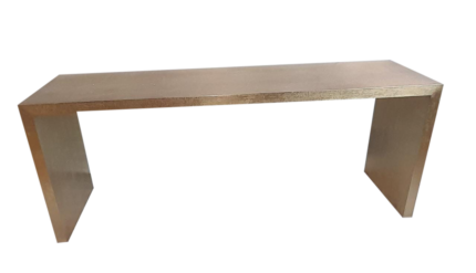 Brass Cladded Hammered Console