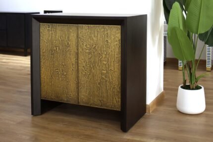 Brass Cladded Door Chest