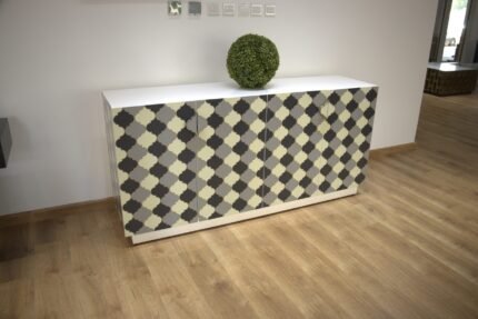 Resin Inlay Credenza