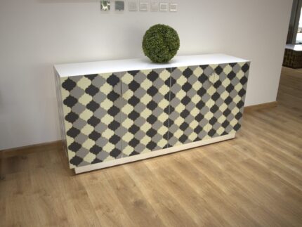Resin Inlay Credenza
