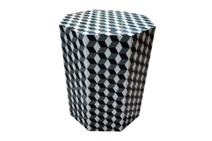 Inlay End Table - Resin 3d Design