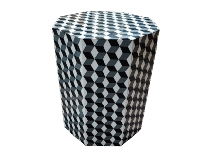 Inlay End Table - Resin 3d Design by Signature living Furniture & Decor