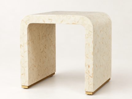 Bone Inlay End Table