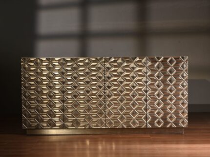 Metal Cladded Credenza by Signature living Furniture & Decor