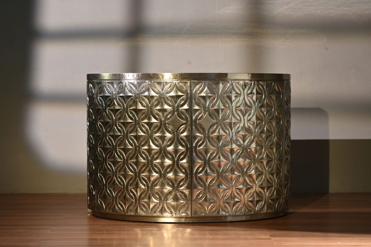 Metal Cladded Credenza By signature Living furniture and decor