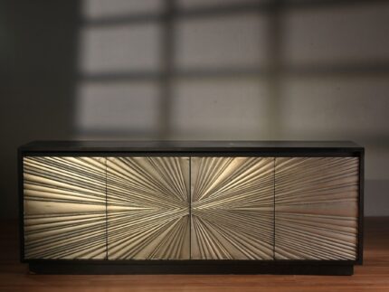 Metal Cladded Credenza by Signature living Furniture & Decor