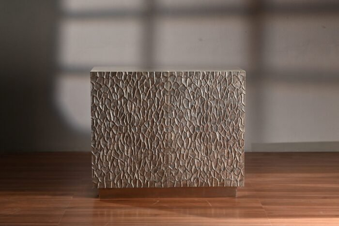 Metal Cladded Two Door Chest