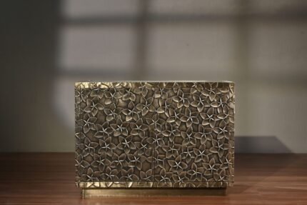 Metal Cladded Two Door Chest
