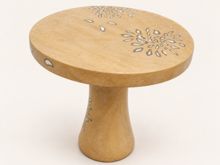 Stone Inlay End Table