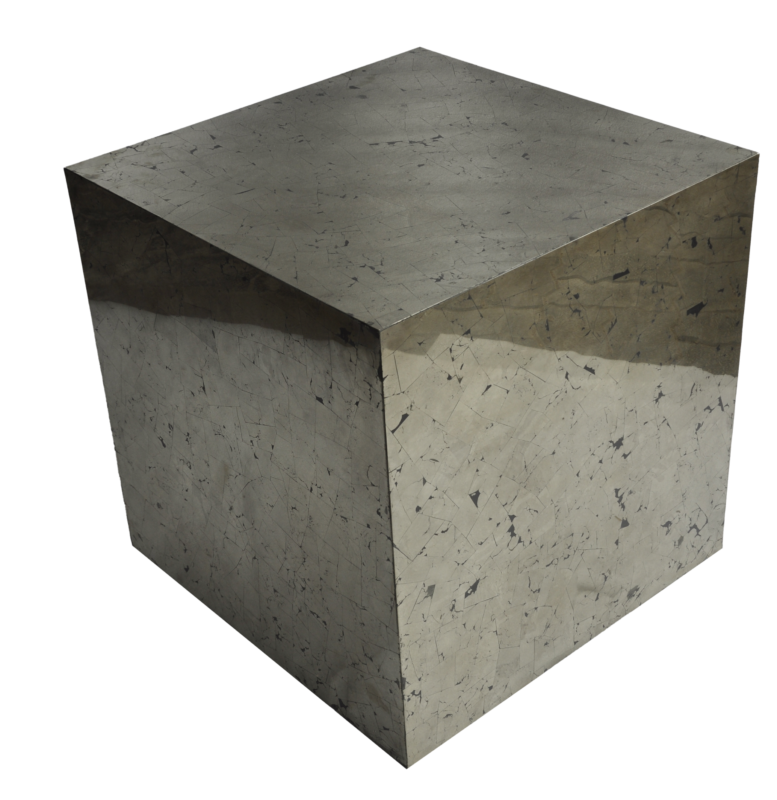 Pyrite Stone Cube Table