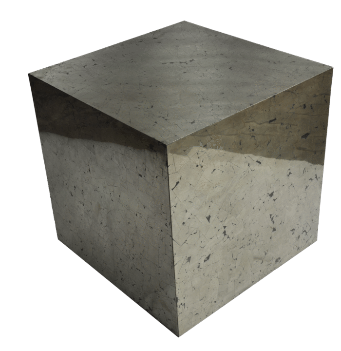 Pyrite Stone Cube Table