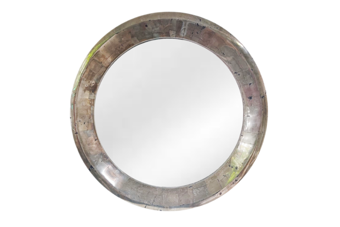 Pyrite Stone Mirror Frame