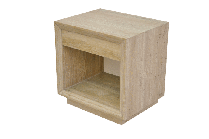 Travertine Stone End Table