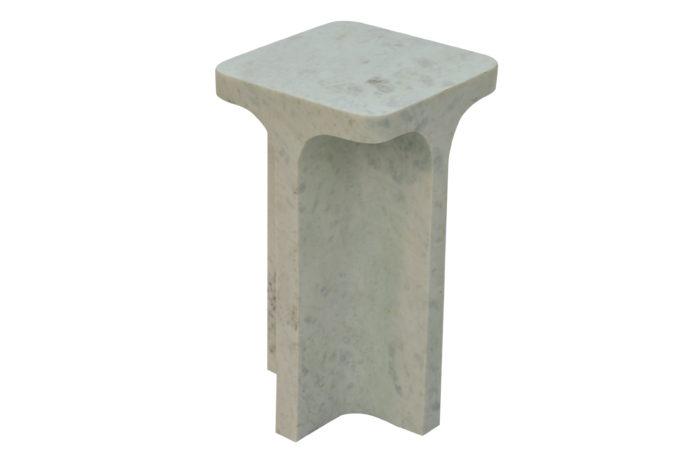 Modern minimalist square marble side table design