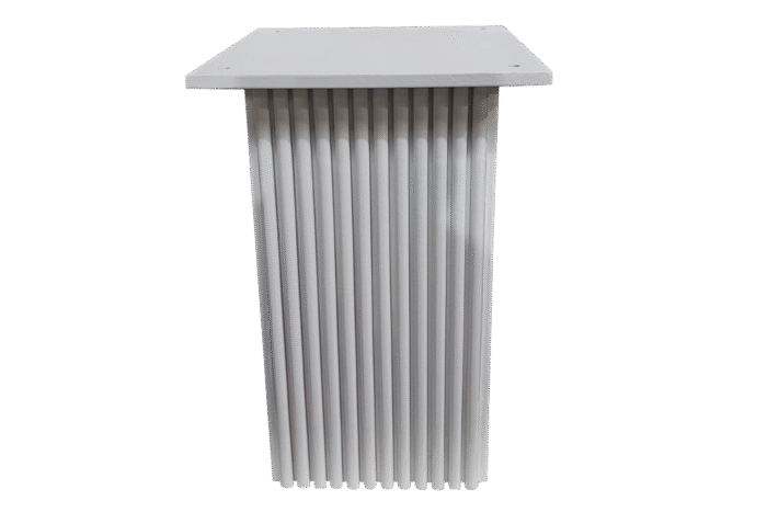 Wooden Carved Base End Table - White