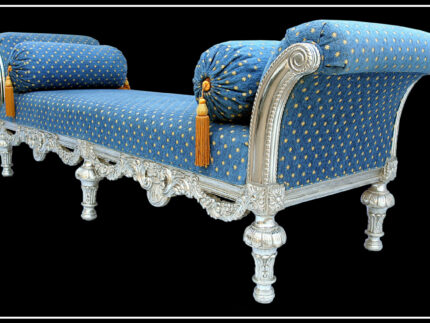 Signature Living Furniture & Decor Dubai | silver couch blue